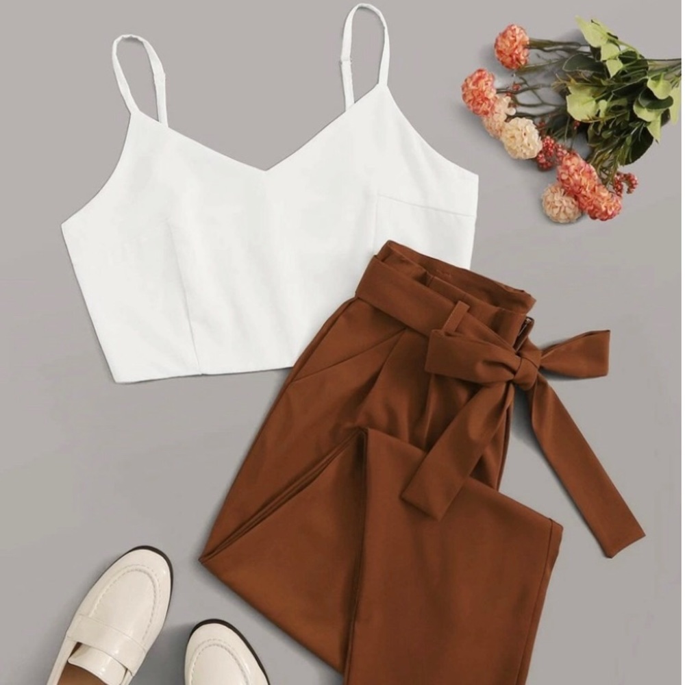 Cami Top and Belted Pants